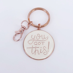 Factory Fashion Custom Design Logo Metal Hard Soft Enamel Beautiful <b>Flower</b> Keychains - Product Image 4