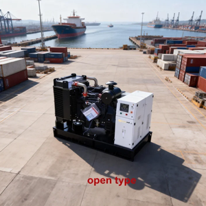 Générateur diesel à châssis ouvert 12 kW, triphasé, 15 kVA, refroidi par eau, alternateur sans balais 100 % cuivre pour la construction industrielle - Product Image 3