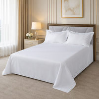 Ensemble de literie d'hôtel personnalisé, ensemble de literie en coton, ensemble de linge de lit 100% coton blanc, housse de couette, drap, taie d'oreiller, fabricant OEM
