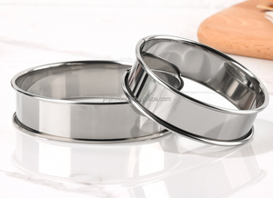 Moule <span class=keywords><strong>à</strong></span> gâteau rond en acier inoxydable, motif ombré, pour pâtisserie, Mousse - Product Image 5