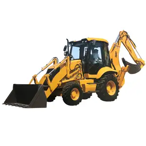 Super-Above Backhoe Loader 5ton Tractor Backhoe Loader Small Backhoe 4X4 with Attachment Back Hoe for Sale