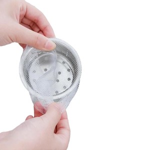Kitchen Sink Waste Filter Drain Mesh Bag 100 Pcs Polyester For Dishwashing Vegetable Washing Basins - Product Image 1