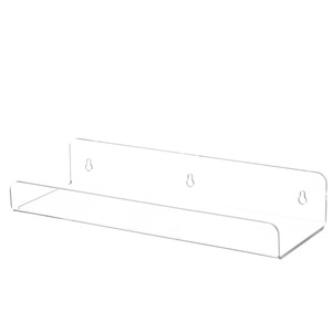 Acrylic <b>Wall</b> <b>Shelf</b> Single Layer Suction Cup Mount For Toys Display Storage Rack Transparent Organizing Solution - Product Image 2