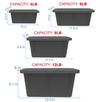 Moule à glaçons géants en silicone et bacs à crème glacée – Écologique, compatible lave-vaisselle pour boissons, camping, pêche, glacières