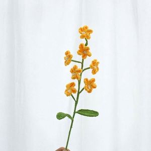 Décoration d'intérieur, fleurs artificielles en myosotis tricotées, vente en gros, fleurs au crochet faites à la main - Product Image 3