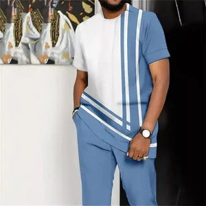 Set di tuta da uomo <span class=keywords><strong>HO</strong></span> 2024 pantaloni t-shirt a maniche corte - Product Image 5