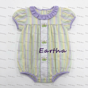 Wholesale <strong>Mardi</strong> <strong>Gras</strong> <strong>Outfits</strong> Sibling Matching Striped Toddler Girls Dress Ruffle Neck Boutique Kids Clothes Boys <strong>Outfits</strong> - Product Image 4