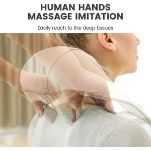 5D Mini Shiatsu Massager Rechargeable Back Shoulder Massager with Heat at Home Office Muscle Pain Relief Kneading Neck Massager - Product Image 4