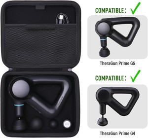Étui de massage personnalisé compatible avec les TheraGuns Prime G5 / G4 pour la thérapie des tissus, sac de rangement portable pour masseur - Product Image 3
