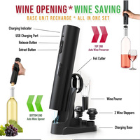 Éléphant blanc cadeaux pompe à vide ouvre-bouteille de vin ensemble coupe-feuille ouvre-bouteille automatique Rechargeable ouvre-bouteille électrique