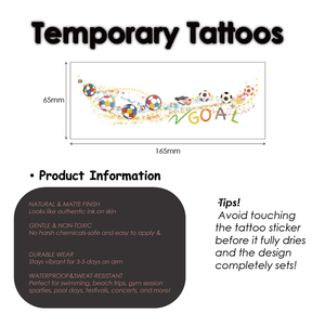 สติ๊กเกอร์<span class=keywords><strong>สัก</strong></span>ลายหน้าแฟนฟุตบอลแบบกำหนดเองขายส่ง ติดทนนาน ของขวัญส่งเสริมการขายสำหรับงานกีฬา - Product Image 3