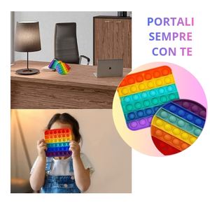 Juguetes Sensoriales de Silicona Antiestrés, Lindos Juguetes con Forma Ovalada y Rectangular a Rayas, Reutilizables y Portátiles para Niños y Adultos - Product Image 5