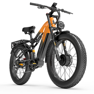 Bicicleta eléctrica de montaña Lankeleisi MG800 con doble motor y suspensión completa, 48V 20Ah - Product Image 1
