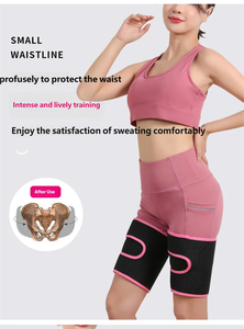Bandes de sudation en néoprène pour la perte de poids, la gym, le fitness, le basketball, la course à pied, avec effet sauna et compression pour les cuisses - Product Image 4