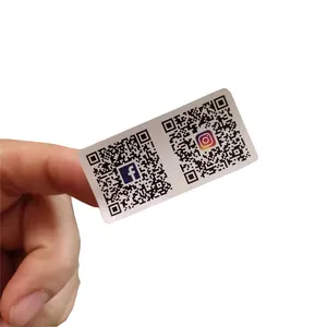 Kosten günstige benutzer definierte Barcode NFC wasserdichtes Papier QR-Code-Etikett Aufkleber Druck