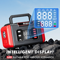 Démarreur Booster de Batterie Portable et Gonfleur de Pneus 12000mAh avec Compresseur d'Air pour Voiture