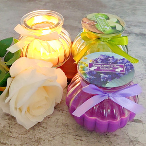 Bougie d'Halloween en cire de soja sans fumée, parfumée, en forme de coupe citrouille, pour aromathérapie, souvenir, DIY, bougie en cire végétale personnalisée - Product Image 2