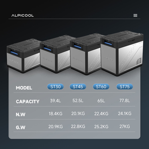 Réfrigérateur de camping Alpicool ST30 12V/24V DC Compresseur Réfrigérateur de voiture Réfrigérateur de voiture et de maison à double usage Congélateur Mini réfrigérateur portable Boîtier métallique - Product Image 5