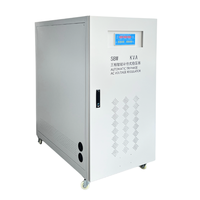 Stabilisateur de tension automatique triphasé AC SBW AVR 80 kVA, SVC, cuivre, haute efficacité 0,98, protection IP54, certifié CE, CNC