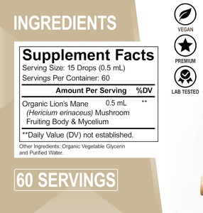 Suplementos OEM de etiqueta privada gotas de extracto de hongos para adultos para aliviar el estrés 60ml líquido oral - Product Image 5