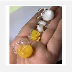 Service à thé miniature en verre pour maison de poupée, tasses et théière en acrylique transparent, accessoires de décoration pour cuisine d'enfants - Product Image 1