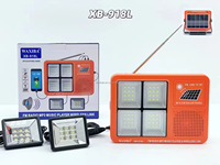 Radio émettrice solaire ELETREE XB-918L 5v15w avec panneau solaire, radios FM avec panneau solaire et lampe de poche