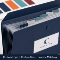 Dossier accordéon personnalisé avec logo OEM, 13 poches, organiseur de documents extensible avec poignée, fabricant