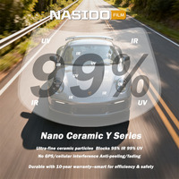 NASIDO 1% VLT 99% IRR Nano Ceramic Window Tint Film Aislamiento térmico Película solar Películas para ventanas de automóviles