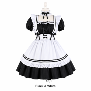 Disfraz de Sirvienta Japonesa Personalizado de Alta Calidad, Vestido Lolita OEM ODM, Traje de <span class=keywords><strong>Cosplay</strong></span> de Marca Privada, Uniforme de <span class=keywords><strong>Anime</strong></span> de Talla Grande - Product Image 1