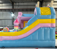 Prix d'usine, Château gonflable commercial à thème bonbons, grand modèle d'extérieur, pour événements professionnels, jeux d'enfants et location de fêtes