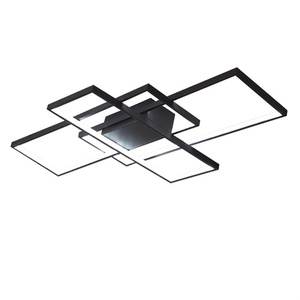 Lámpara de techo <span class=keywords><strong>LED</strong></span> <span class=keywords><strong>Rectangular</strong></span>, luz moderna con Control remoto regulable para sala de estar, dormitorio, <span class=keywords><strong>cocina</strong></span>, gran oferta - Product Image 6