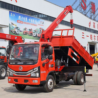 Dongfeng 4x2 Kleiner LKW mit Geradkran Shenbai 4-Tonnen Hydraulischer Teleskopkran Lastwagen mit Kran