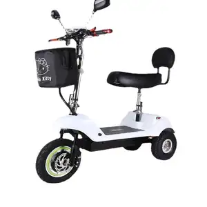 Folding Deficientes Scooters Elétricos 3 Roda Bicicleta Para Deficientes e Velho