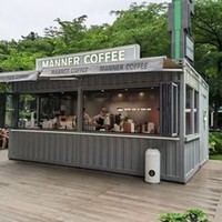 Container Mobile Pop-Up da 20 Piedi per Fast Food, Bar Caffè e Uso Commerciale, Casa Prefabbricata Modulare