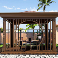 Pavillon gazebo pergola écologique en alliage d'aluminium moderne haute performance pour jardin arrière-cour extérieur facile à assembler