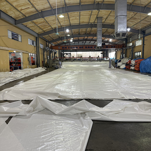 Hiep quang không thấm nước nhiệm vụ nặng nề vicryl tráng fabricc PE HDPE lều ngoài trời shadee Tarp kích thước tùy chỉnh trong Mono màu xanh. - Product Image 2