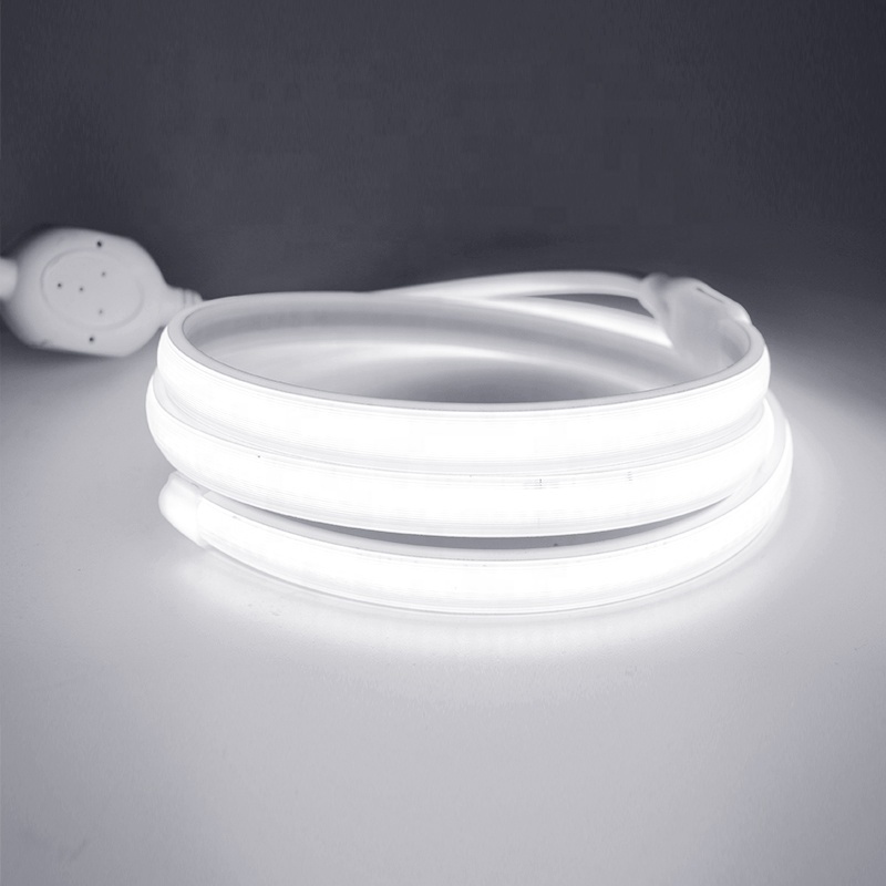 Most Popular High Cri Led Cob Strip Lights 220VAC 12W/M 288PCS/M IP65 Dotless Waterproof Cob Led Light Strip Manufacturer