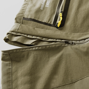 Pantaloni sportivi personalizzati ad asciugatura rapida pantaloni <span class=keywords><strong>da</strong></span> <span class=keywords><strong>Trekking</strong></span> all'aperto <span class=keywords><strong>pantaloncini</strong></span> Cargo impermeabili leggeri con tasche con cerniera - Product Image 5
