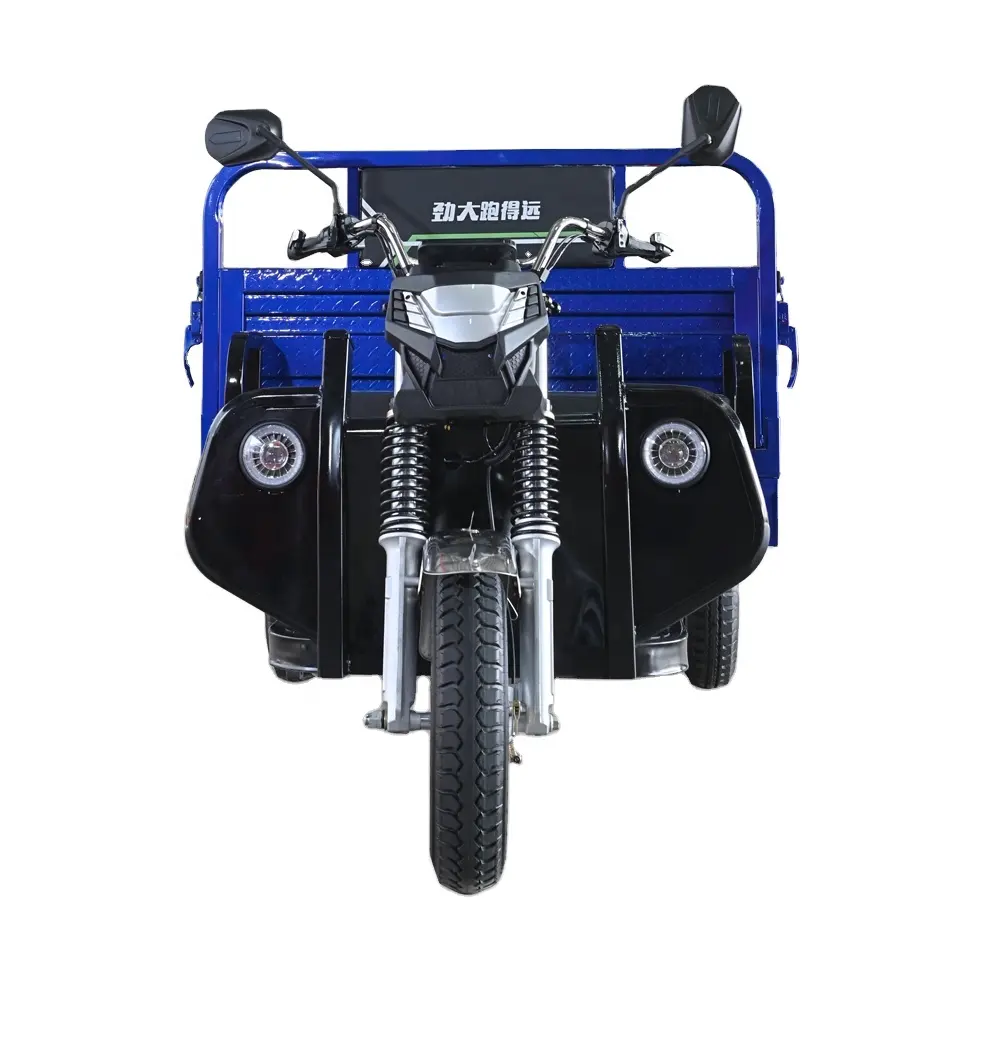 China Fábrica vendas diretas motorizado carga gasolina três rodas carga triciclos motocicletas