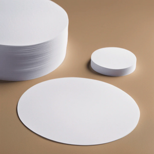 Discos de papel de fibra de cuarzo de nueva tecnología 85g/m2 Papel de filtro de fibra de sílice sin aglutinante para filtración de gas ácido - Product Image 2