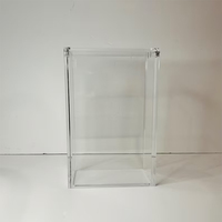 Boîte en acrylique transparent anglais trois capitaines se rassemblant pour One Piece Ultra Starter Deck ST-10 et ST-13 étui de protection d'affichage en acrylique
