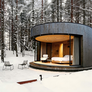 <span class=keywords><strong>Casa</strong></span> Prefabbricata in Legno di Lusso Personalizzabile e Conveniente, <span class=keywords><strong>Casa</strong></span> Circolare, Cabina Glamping in Acciaio, Case in Legno - Product Image 5