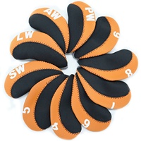 Amrta Factory Direct Multi Color Golf Club Néoprène Iron Head Covers Set 11 PCS Protector Cases High Quality Custom Logo
