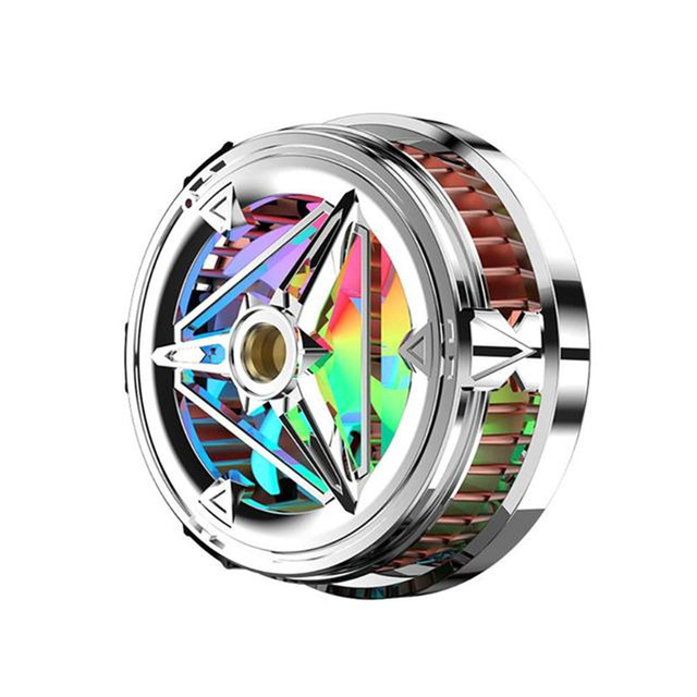 RGB Light Gaming Mini Fan Silent Mobile Phone Cooler Radiator Magnetic Suction  Silent Semiconductor Cooler Cooling Fan
