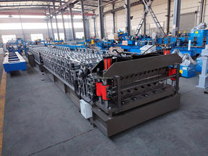 Petit pain de tuile de vague de double couche de rendement élevé de BN formant la machine avec l'empilement automatique <span class=keywords><strong>pour</strong></span> la production de feuille de toiture - Product Image 3