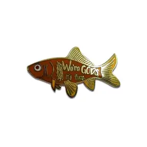 O peixe dourado livre amostras de esmalte de alta qualidade pinos macios e duros