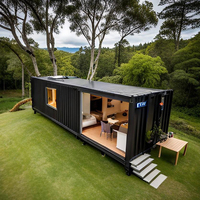 Nouvelle Maison Modulaire Préfabriquée Standard en Conteneur, Maison Mobile Compacte à Panneaux Sandwich sur Roues, Bâtiment de Bureau Moderne, Centre Commercial, Hôpital, Extérieur