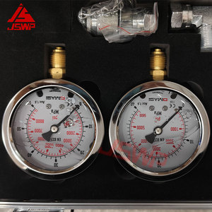 Jswp máy xúc thủy lực đo áp suất Kit 4 Gauge + 4 dây + 1 T-Joint + 9 kết nối + 1 kết nối nhanh chóng - Product Image 4