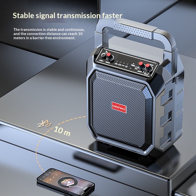 Great Wall Outdoor Portable High-Volume Square Dance for 5.1 10W Lithium Battery Speaker Home Karaoke Integrated Subwoofer