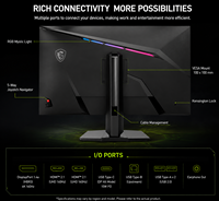Monitor para juegos MSI MAG 322URDF E16 de 31.5 pulgadas, 4K UHD, 160Hz FHD, 320Hz modo dual, Rapid IPS, 0.5ms, HDR, 131% sRGB, nuevo, para deportes electrónicos y PC.